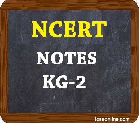 NCERT Class-kg2  Notes